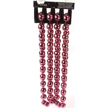 Vánoce Vánoční řetěz kuličkový 20mm 2,7m sv.fia