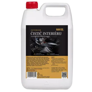 Čistič plastových dílů Čistič interiéru auta INTERIOR s antistatickým účinkem 5L NANOSOL