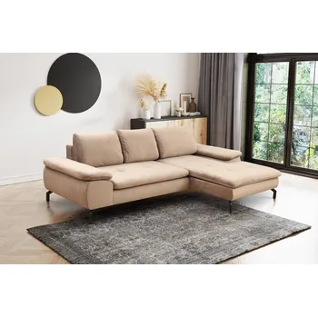 Sedací souprava PCo Rohová sedací souprava VALERIE M, 265 cm Roh pohovky: Pravý roh, Barva látky: BLUVEL 68