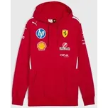 Týmová mikina s kapucí Scuderia Ferrari F1 s logy sponzorů - XXL