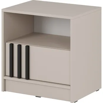 Noční stolek Piaski Noční stolek NELLY S51 Kombinace barev: 3. Kašmír/ lamela černá