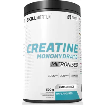 Kreatin Skill Nutrition Mikronizovaný Kreatin Monohydrát, 500 g Bez příchuti