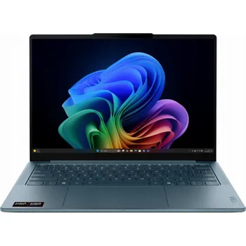 Notebook Lenovo Yoga Slim 7 14AKP10 Copilot+ PC AMD Ryzen AI 5 340 Laptop 35,6 cm (14") WUXGA 16 GB LPDDR5x-SDRAM 512 GB SSD Wi-Fi 7 (802.11be) Windows 11 Home Modrozelená