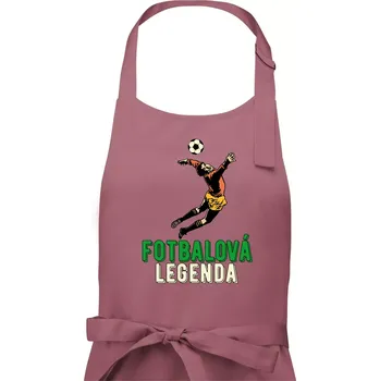 Kuchyňská zástěra Fotbalová legenda brankář - Dámská zástěra na vaření - Univerzální velikost ( Starorůžová )