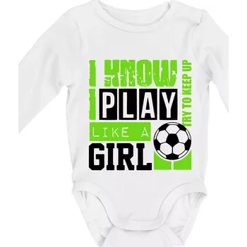 Play girl - Body kojenecké s dlouhým rukávem - Dlouhý r. do 3 měs ( Bílá )