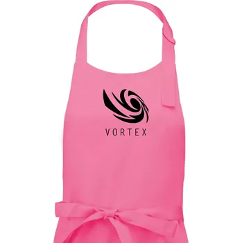 Kuchyňská zástěra Vortex logo jednobarevné - Pánská zástěra na vaření - Univerzální velikost ( Růžová )