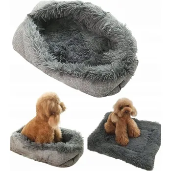 Pelíšek pro psa PLYŠOVÁ OCHRANNÁ PODLOŽKA PELÍŠEK PODLOŽKA NA SEDADLO PRO PSA KOČKU D100cm