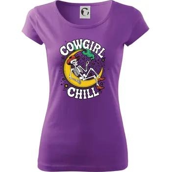 Dámské tričko Cowgirl Chill - Dámské triko Pure - 3XL ( Fialová )