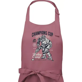 Kuchyňská zástěra Champions Cup Hockey - Dámská zástěra na vaření - Univerzální velikost ( Starorůžová )