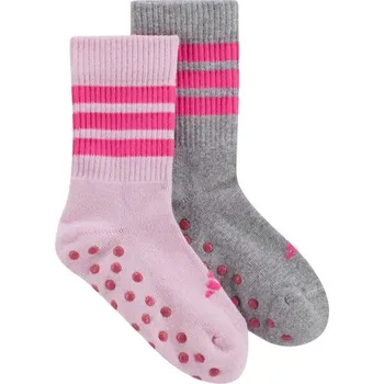 Dětské ponožky adidas LK AS SOCKS 2PP KL Růžová, Šedá