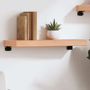 police vidaXL Nástěnná police 60x20x6 cm ošetřený masivní dub [363763] Barva: světle hnědá