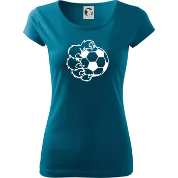 Dámské oblečení Medvědí tlapa fotbal - Dámské triko Pure - XL ( Petrolejová )