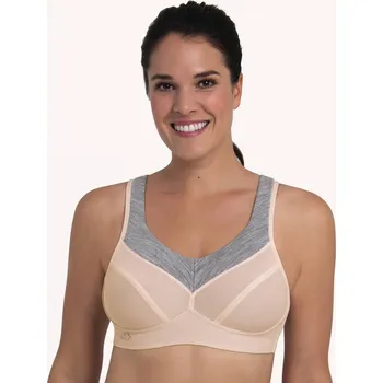 Podprsenka PanAlp wool sportovní podprsenka 5555 smart rose/melange - Active 778 smart rose/melange 85G