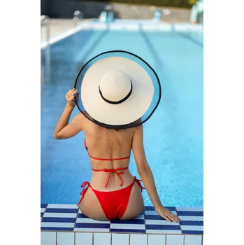 Klobouk VFstyle Dámský slaměný klobouk Phoebe krémový