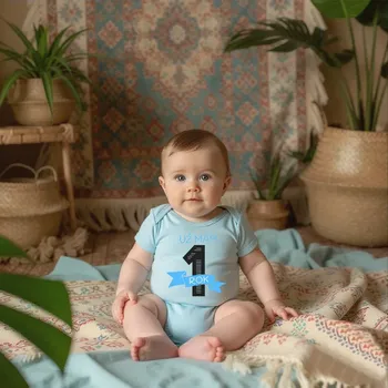 Kojenecký body Body UŽ MÁM 1 ROK - MODRÁ Barva: Modrá, Velikost: 80-86 (12-18 měsíců)