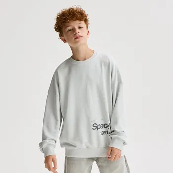 Dětská móda Reserved - Mikina s&nbsp;potiskem - světle šedá - 924FJ-09X - 924FJ-09X-U13