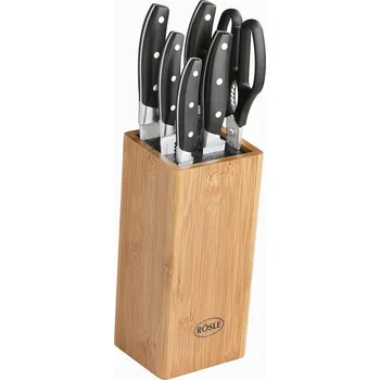 Kuchyňský nůž ROESLE 7 ks. - kuchyňské nože v dřevěném bloku se nůžkami