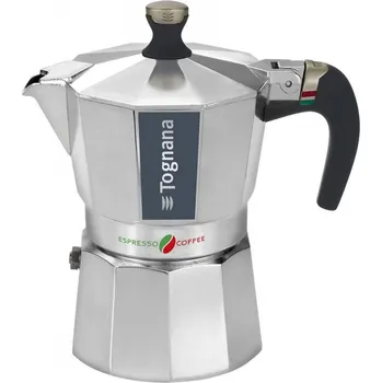 Moka konvice TOGNANA Italika Premium na 6 šálků espressa (6 tz) - hliníkový tlakový kávovar