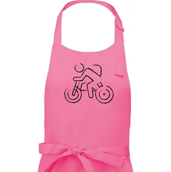 Kuchyňská zástěra Cyklo nástřik - Dámská zástěra na vaření - Univerzální velikost ( Růžová )