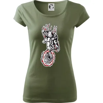 Kostra downhill - Dámské triko Pure - XS ( Khaki )