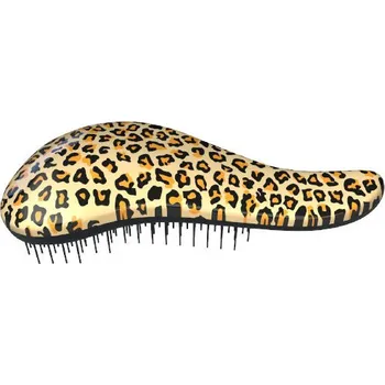 Kartáč na vlasy s rukojetí Leopard Yellow