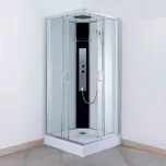 Sprchový box LUCIDUS SQUARE 90 x 90 cm Brillant Sklo TRANSPARENT