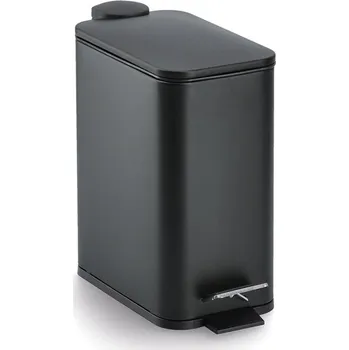 Odpadkový koš ZELLER Odpadkový koš pedálový 5l, plast černý 28,3x14x29cm