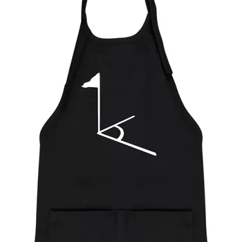 Kuchyňská zástěra Rohový praporek - Dětská zástěra na vaření - Univerzální velikost ( Černá )