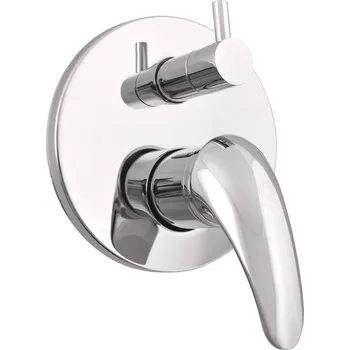 Vodovodní baterie SÁZAVA - Vanová/Sprchová baterie podomítková 2-cestná s tělesem, Chrom SA085, RAV Slezák