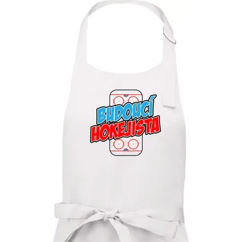 Kuchyňská zástěra Budoucí hokejista - Pánská zástěra na vaření - Univerzální velikost ( Bílá )