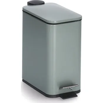 Odpadkový koš ZELLER Odpadkový koš pedálový 5l, plast šalvějová 28,3x14x29cm