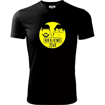 Pánské tričko Vortex hrajeme živě - Pánské triko Fantasy sportovní (dresovina) - XL ( Černá )