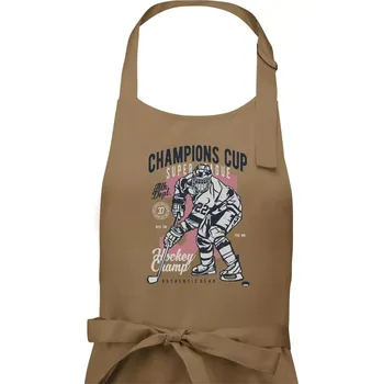 Kuchyňská zástěra Champions Cup Hockey - Dámská zástěra na vaření - Univerzální velikost ( Cappuccino )