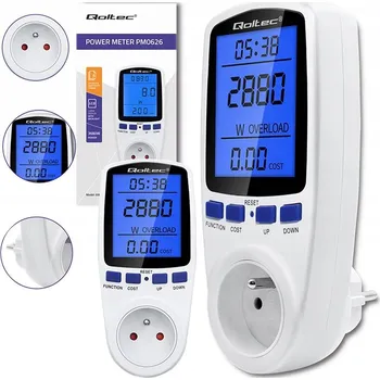 IP kamera Wattmetr Qoltec 3680 W 16 A LCD