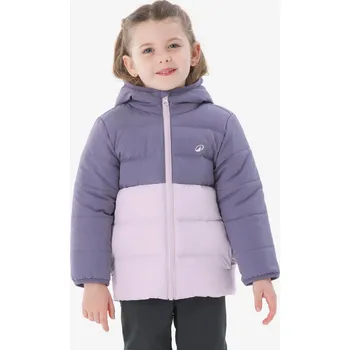 Dívčí oblečení QUECHUA Dětská zimní turistická prošívaná bunda 3 ROKY FIALOVÁ