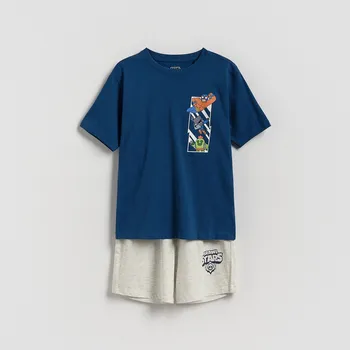 Chlapecké spodní prádlo Reserved - BOYS` PYJAMA - tmavomodrá - 937DY-59X - 937DY-59X-U13