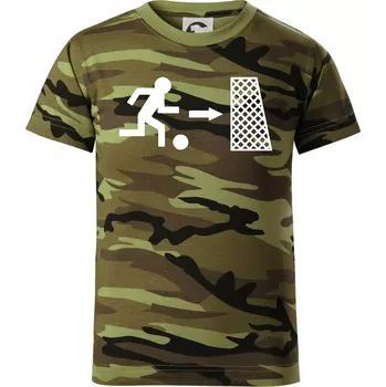 Únik fotbal - Dětské maskáčové triko - 104-110cm / 3-4 roky ( Zelený maskáč )