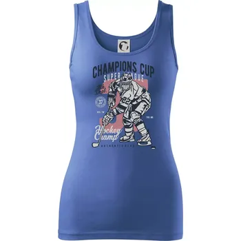 Dámské tričko Champions Cup Hockey - Dámské tílko - 2XL ( Azurově modrá )