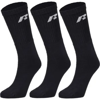 Pánské oblečení Sportovní ponožky Russell Athletic SOCKS 3PPK 43/46 Černá, Bílá