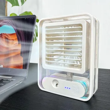 Ochlazovač vzduchu Přenosný ochlazovač vzduchu na stůl - bílý