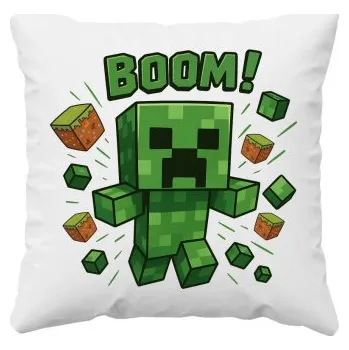 Žertovný předmět Boom! - polštář s potiskem pro fanoušky Minecraftu- Tričkový.cz