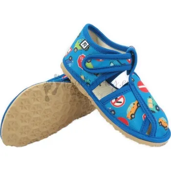Chlapecká obuv Dětské inovativní pantofle RAK 100015-4 Auta modrá - vel. 18