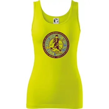 Soccer kulatý motiv - Dámské tílko - M ( Limetková )