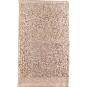 Sprchový závěs MISS LUCY FELIPE Béžový bavlněný ručník do koupelny 30 x 50 cm