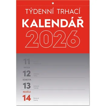 Kalendář Notique Nástěnný kalendář týdenní trhací A5 2026