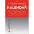 Kalendář Notique Nástěnný kalendář týdenní trhací A5 2026