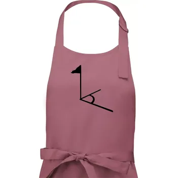 Kuchyňská zástěra Rohový praporek - Dámská zástěra na vaření - Univerzální velikost ( Starorůžová )