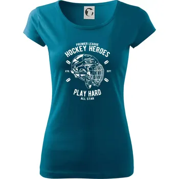 Dámské tričko Hockey Heroes - Dámské triko Pure - XS ( Petrolejová )