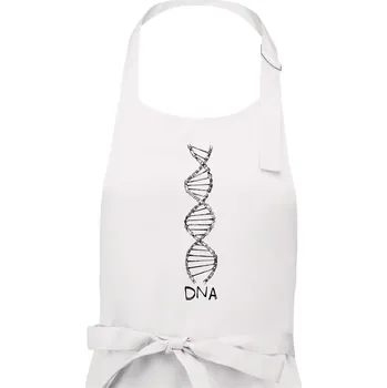 Kuchyňská zástěra Cyklistovo DNA - Pánská zástěra na vaření - Univerzální velikost ( Bílá )