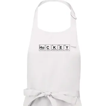 Kuchyňská zástěra Hockey - periodická tabulka - Dámská zástěra na vaření - Univerzální velikost ( Bílá )